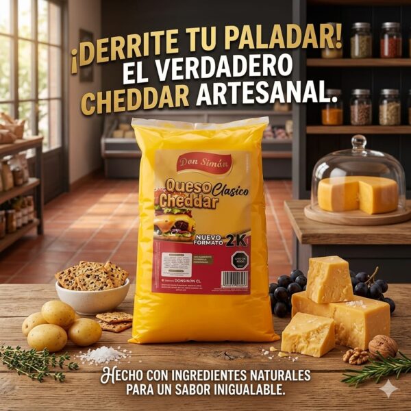 Queso Cheddar Don Simon 2 litros