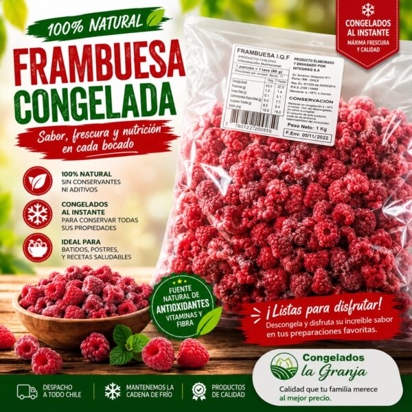 Frambuesa IQF int. 4*1