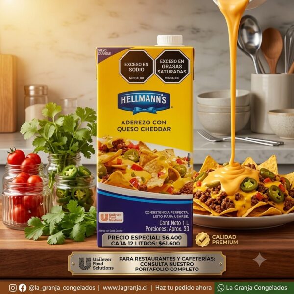 Queso Cheddar Hellmann´s 1 litro