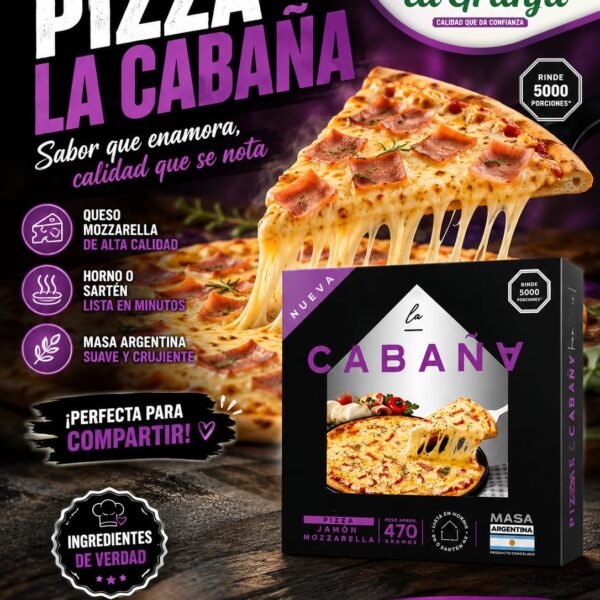 PIZZAS JAMON MOZZARELLA LC 6*470 GR