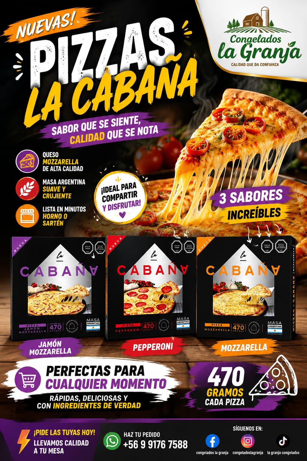 Pizza LC unidad 470 Gramos