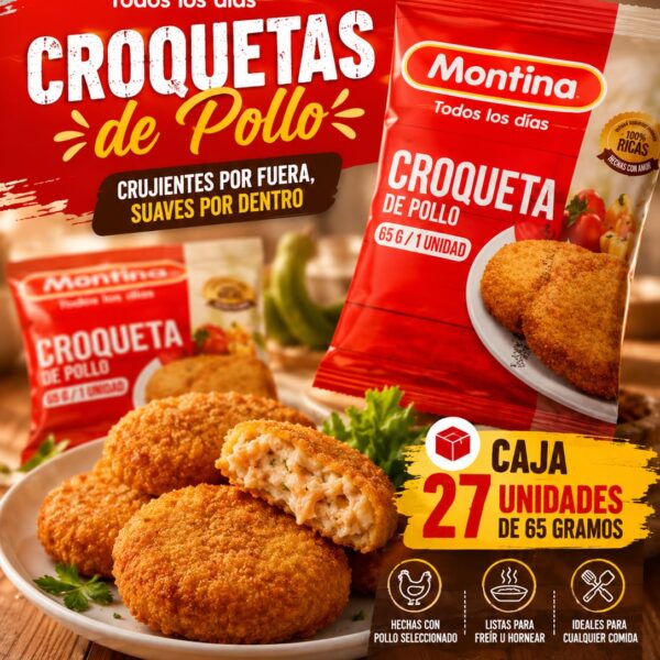 Croquetas de Pollo Montina 27*65 gr