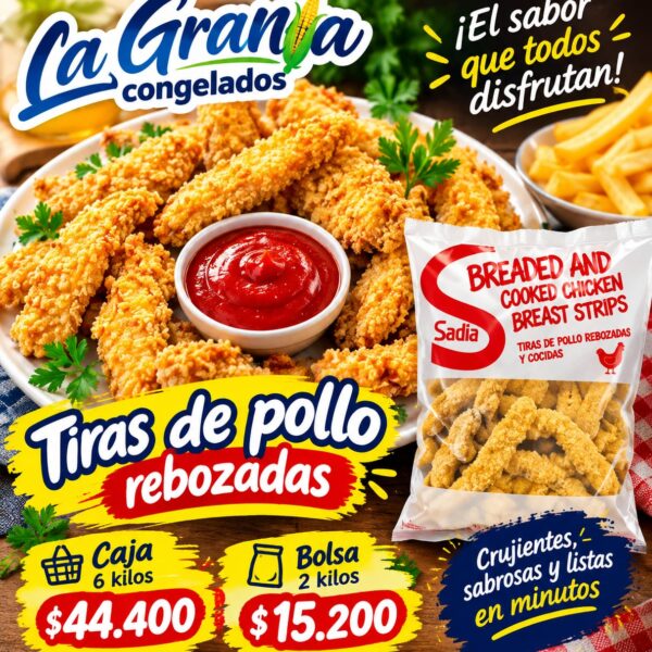 Tiras De Pollo Rebozadas Sadia 2*3
