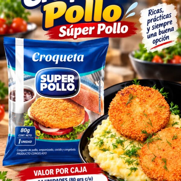 Croquetas Super Pollo 64*80 gr